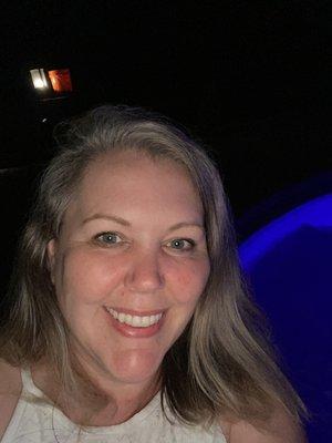 Before treatment air dried. Don't Jude me it was a late night swim kind of evening.