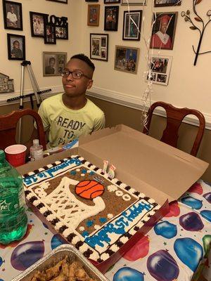 Yummy cake & the birthday boy