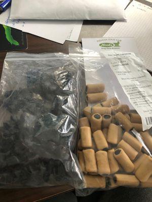 Licorice. Scottie Dogs and Carmela Sticks.