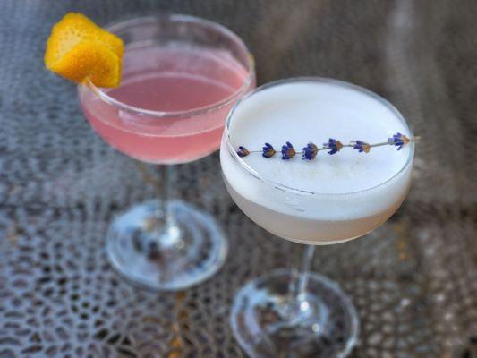 Cosmo and lavender vodka based cocktail