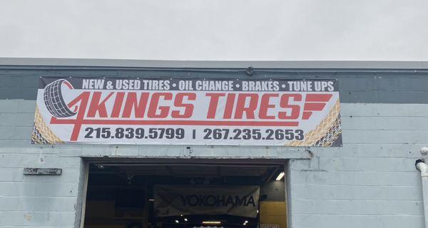 Tire shop banner
