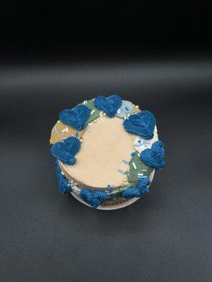 Anniversary themed, VEGAN "James Blonde," flavor. (Red velvet)