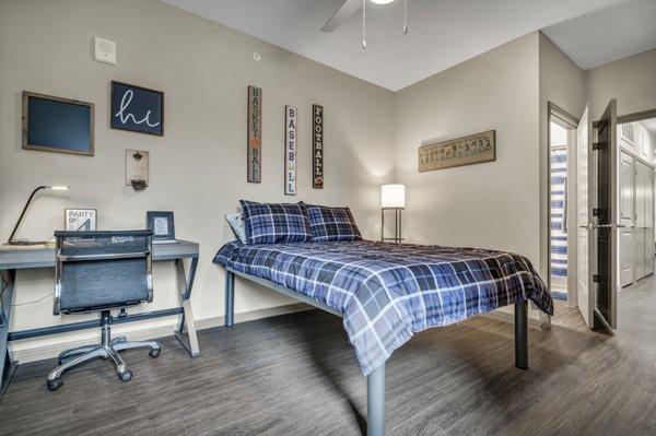 There's nothing better than a brand new mattress and furniture set, just waiting for you to add the finishing touches.