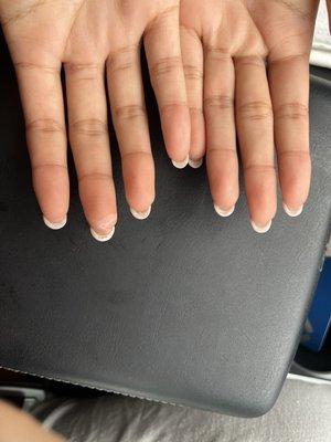 HORRIBLE FRENCH NAILS AND NAL SHAPE