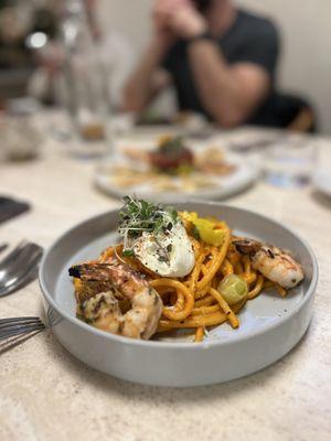 Vodka Pasta with Prawns