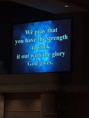 One of our prayers today!