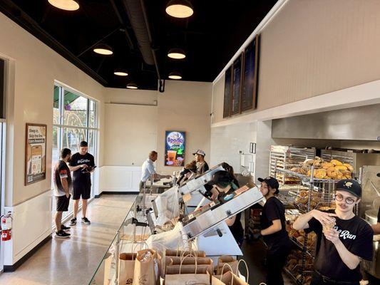 View from order pick up area