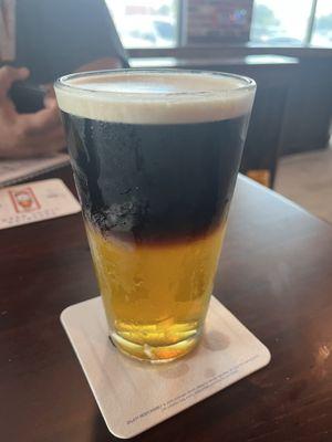 The Black and Tan beer was great but it didn't count for the century club punch card