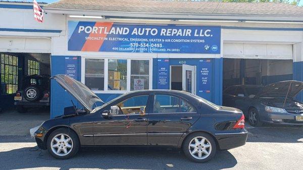 Portland Auto repair LLC, front entrance located in Portland, PA.