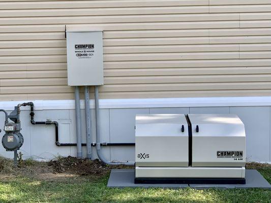 Champion Generator Install