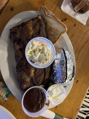 Tuesday night rib specialist had them dry but the home made bbq sauce is the bomb