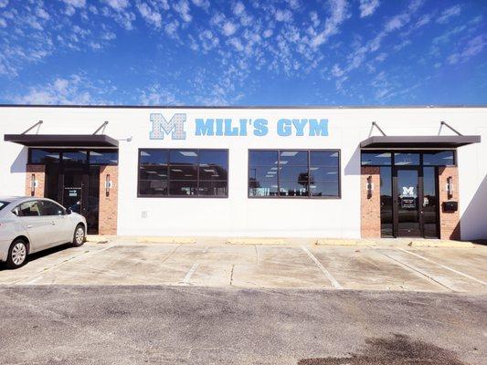 Brand sign and renovated exterior of the building