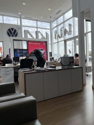 Very open office area