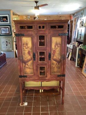 One of a kind rooster hutch