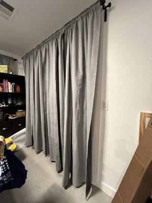 Lea did an excellent job hemming our curtains!