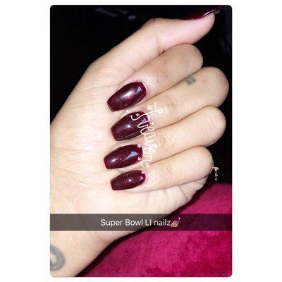 Super Bow inspired nails ;)