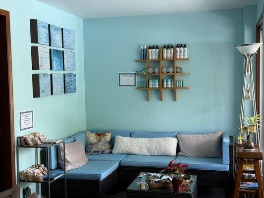 You are welcome to sit inside or out!