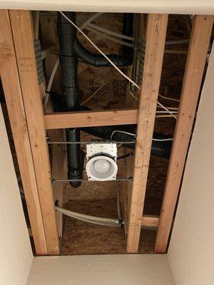 Downstairs ceiling - Before