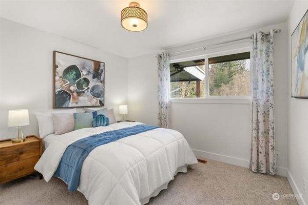 Brand new carpet and paint