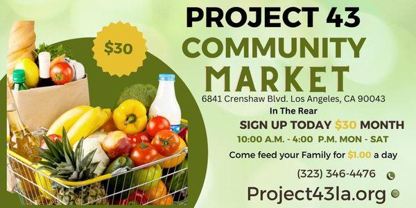 Come and sign up for our community market. And also get in on the fun the third sat of each at our meet and greet 12:00-4:00 p.m.