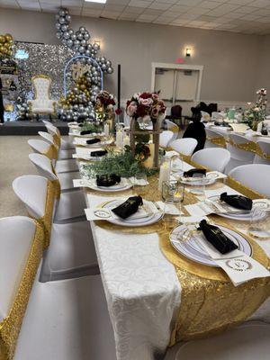 VFW Hall Rental that had it decorated nicely
