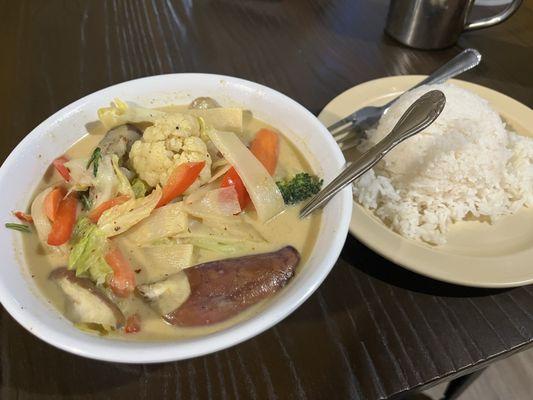 Bamboo Eggplant Curry - It's supposed to be a green curry.