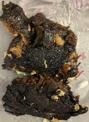 Burned meat from order #1 on 4/27/24