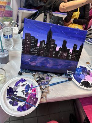 Personalized sip and paint for bday