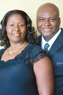 Dr. Lauretta Justin and James Justin