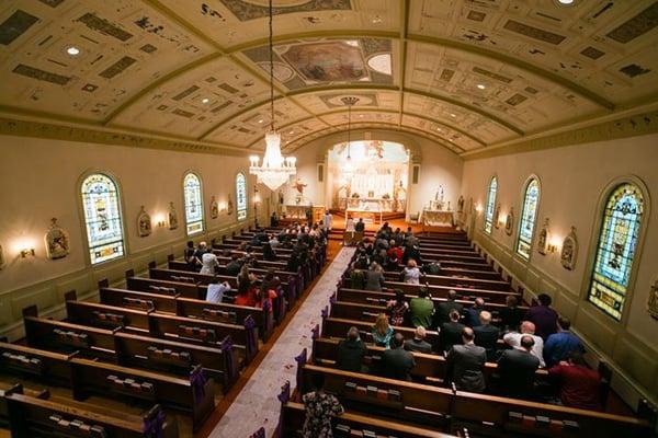 Interior of the church