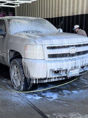 Snowfoam shampoo
Book your appointment