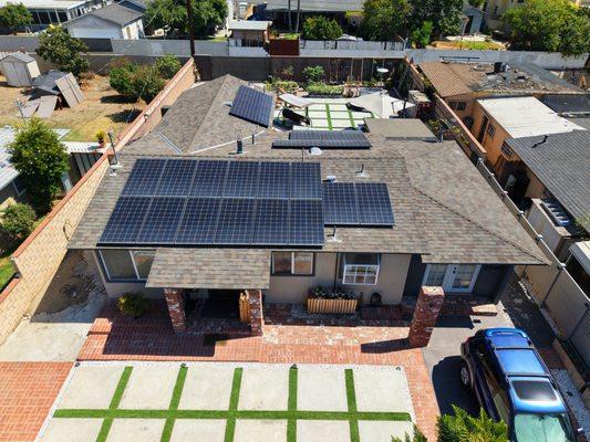 Duarte- Owens Corning COOL Shingle Reroof + Solar System