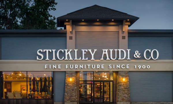 Exterior of Stickley, Audi & Co. Victor, NY Showroom