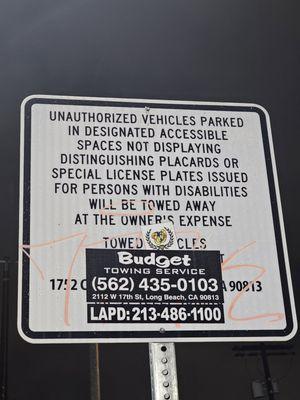 Parking stipulations