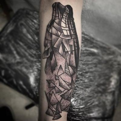 Geometric wolf tattoooooooo