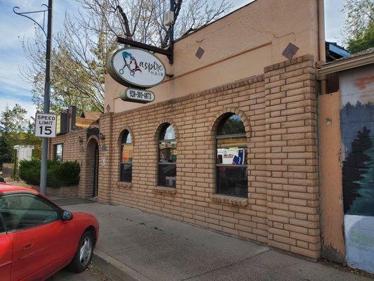 The salon is located on historic Route 66