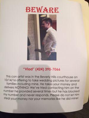 Vlad the con artist photographer