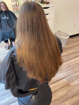 Before photo of hair