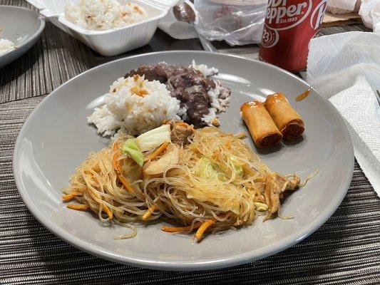 My plate from our pickup order