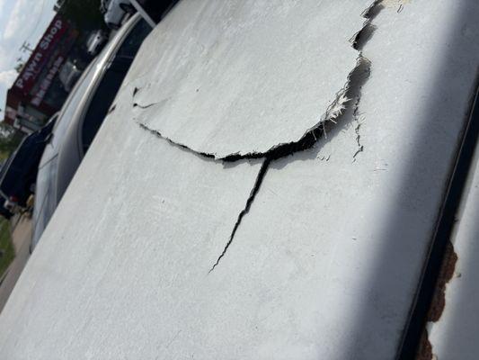 Damage caused at shop