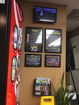 Bad glare but that is sure a lot of info for just getting a GD haircut.