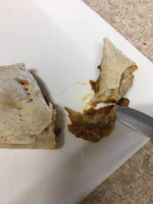 Hair in burrito from Taco Bell grub hub