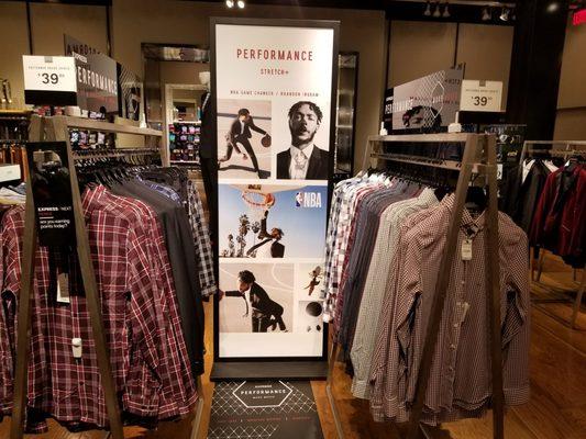 Now these are comfy dress shirts. If I bought any from Express, I would get the Performance Stretch +