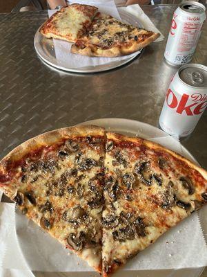 Mushroom slices and Sicilian. Cheese
