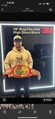 Champion of sema 2025 3m window film competition