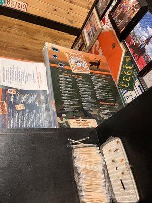 Their extra large menus were cool!