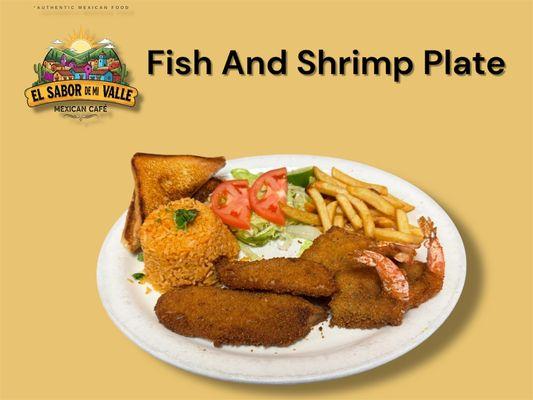 Fried Fish and Shrimp Plate