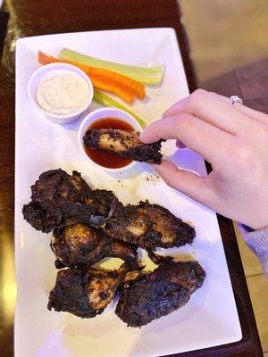 Jerk chicken wings! Spicy & tasty