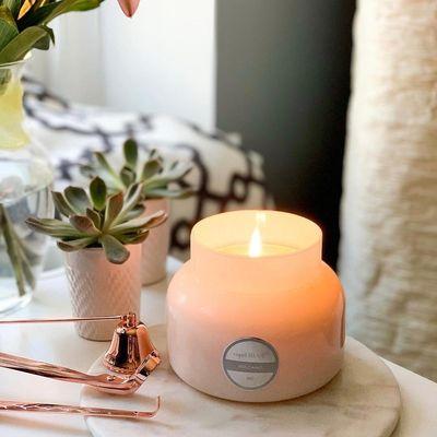 We sell fan-favorite Volcano by Capri Blue. I know we're biased, but we think it always smells amazing in the store!