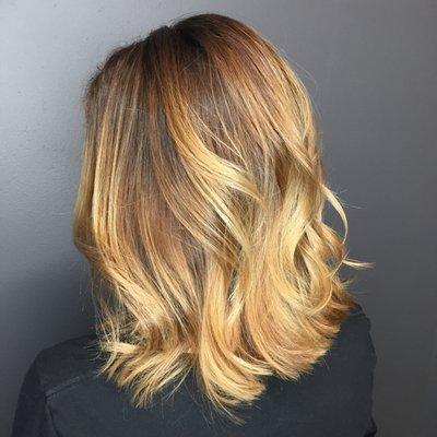 Balayage with shadow root